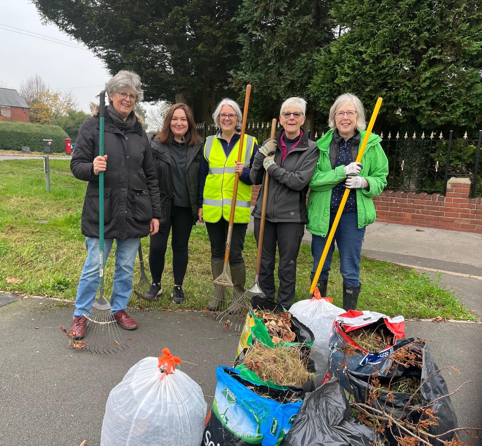 REAP team gathering waste from the street